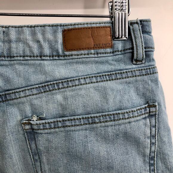 Fat Face UK Eco Denim Chesam Girlfriend Jeans Light Wash Pants US Size 6R - Picture 7 of 13